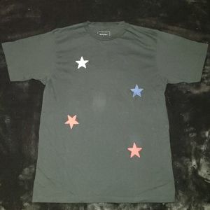SOPHNET Tee Shirt men's size medium Black Brand new with tags EMBROIDERED Stars